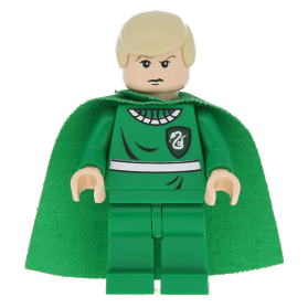 LEGO Minifigure-Draco Malfoy, Green Quidditch Uniform, Light Flesh-Harry Potter / Prisoner of Azkaban-HP053-Creative Brick Builders